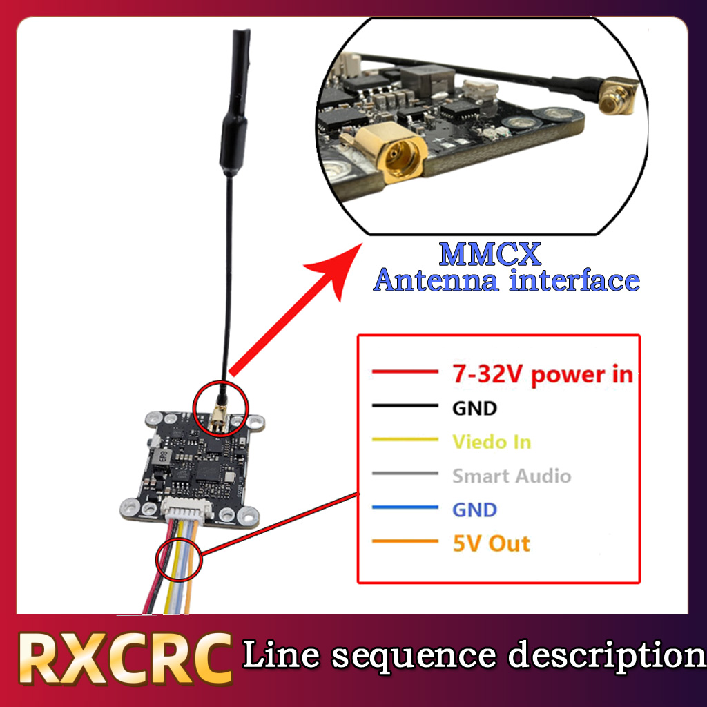 RXCRC 5.8G Modülü 48CH 1.6W VT - Fpv Drone Receiver incelemesi ve fiyatı
